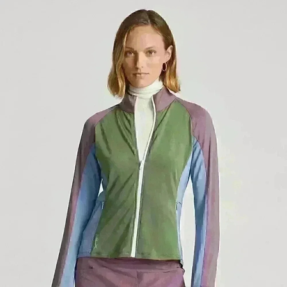 NEW RLX Golf Ralph Lauren Women's XXS Color-Blocked Jersey Jacket NWT $168